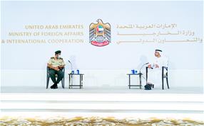 Abdullah bin Zayed receives student delegation from National Defence College