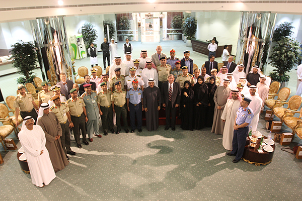 Sultan Al Mansouri Meets Commandant of the National Defense College and its Students