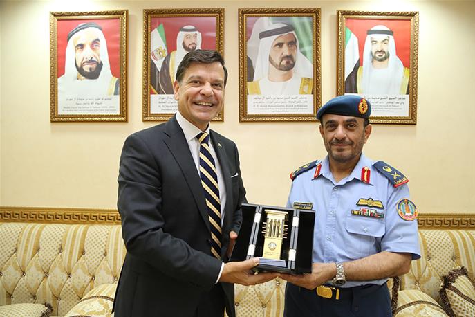 NDC Commandant receives the Ambassador of the Kingdom of Sweden