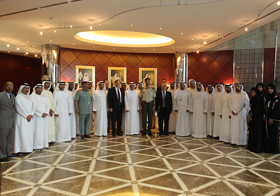 A delegation from the UAE NDC visits the Emirate's Center for Strategic Studies and Research