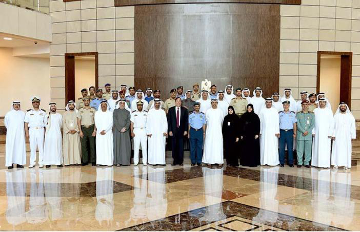 Abdullah bin Zayed Receives National Defense College Delegation