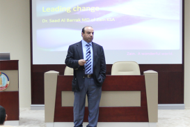 The UAE NDC hosts Dr. Sa’ad Al Barrak from Zain Telecommunications Company