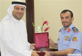 Dr. Salah  Al Haj, Deputy Chancellor  of the University of Sharja  for Community Affairs visits  the National Defense College