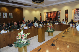 The Chairman of Chiefs of Staff of the Jordanian Armed Forces meets the Student Participants of the UAE NDC Course No.1