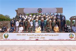 حمدان بن محمد يشهد حفل تخريج دورة الدفاع الوطني التاسعة 2021 - 2022