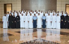 Abdullah bin Zayed receives a delegation from the National Defence College